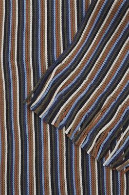 Blend Striped Scarf - Blue/Black