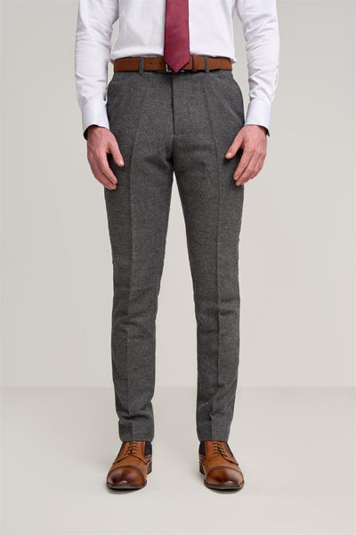 Cosmo Grey Tweed Trousers