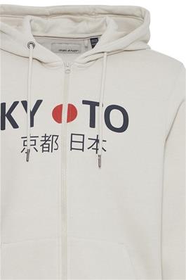 KYOTO Zipped Hoody / White