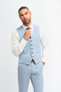 Miami Waistcoat - Sky Blue