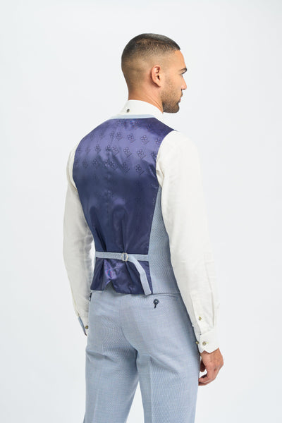 Miami Waistcoat - Sky Blue