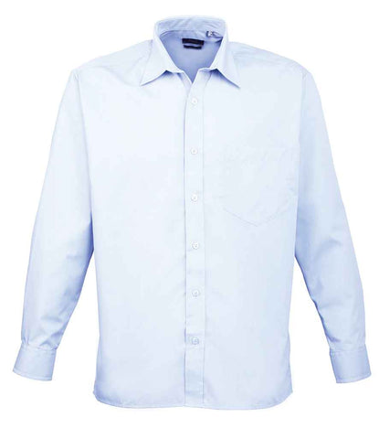 Blue Long Sleeve Easy-care Shirt