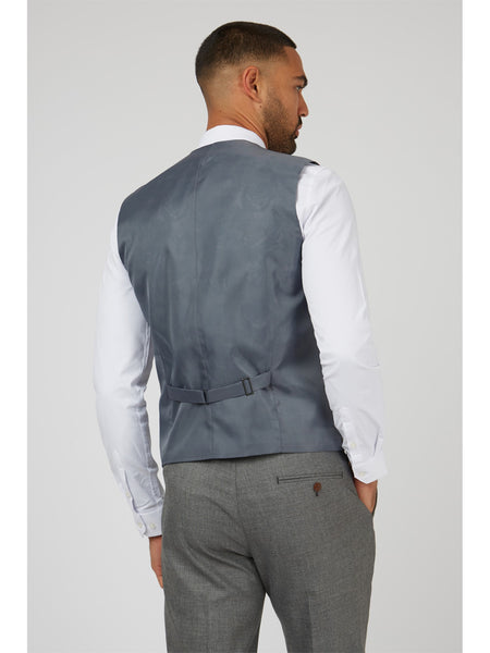 'Blake' Grey Textured Waistcoat