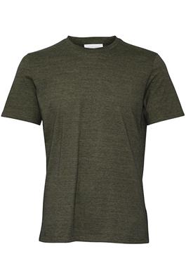 Casual Friday stripe tee green