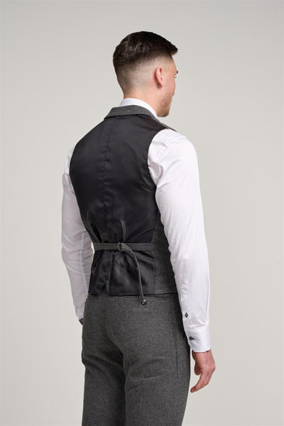 Cosmo Grey Tweed Waistcoat