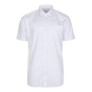 Boys Short Sleeve Shirt - Twin Pack (White)