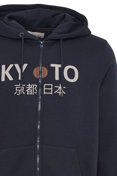 KYOTO Zipped Hoody / Black