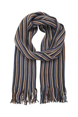 Blend Striped Scarf - Blue/Black