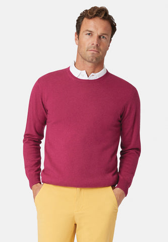 Devon Luxury Cotton Merino Crew Neck Jumper