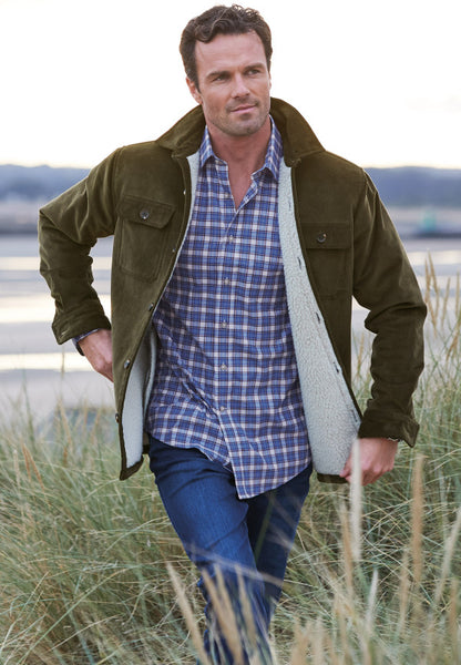 'Emerson' Jade Cord Overshirt