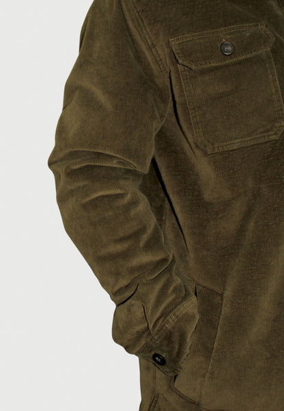 'Emerson' Jade Cord Overshirt