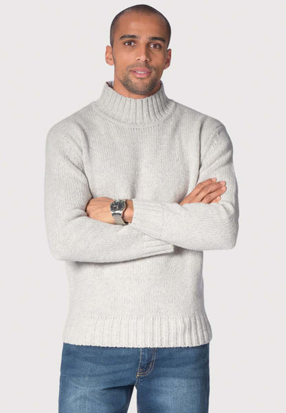 'Waver' White Lambswool Jumper