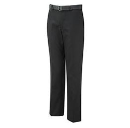 David Luke Regular Fit Black School Trousers