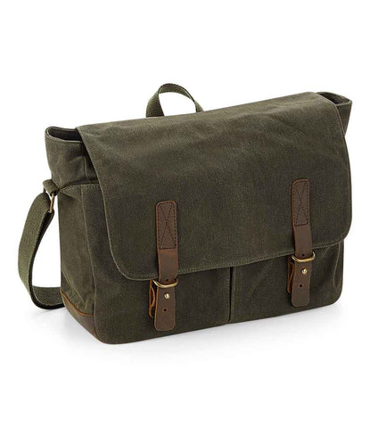 Heritage Waxed Canvas Messenger