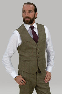 Gaston Tweed Waistcoat