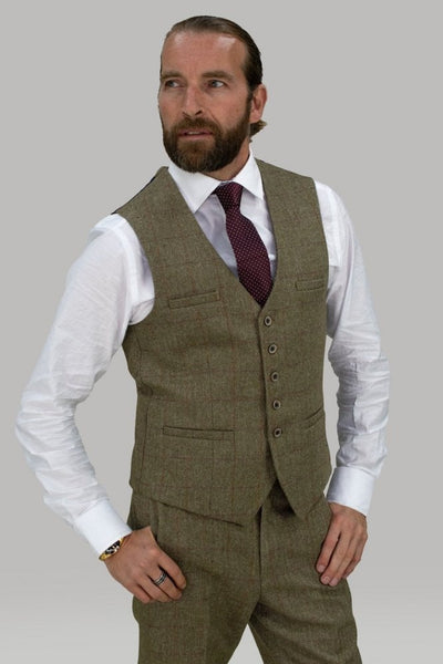 Gaston Tweed Waistcoat