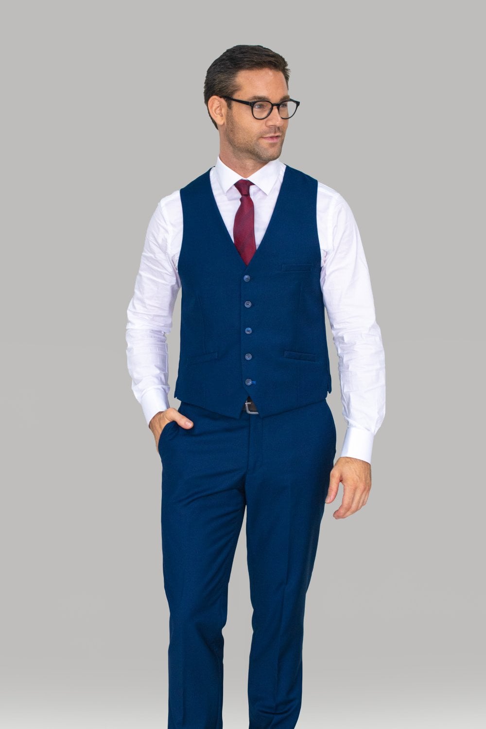 Jefferson Blue Waistcoat