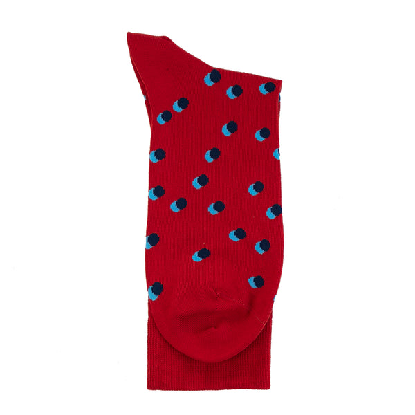 Shadow Spot Red/Navy - Organic Cotton